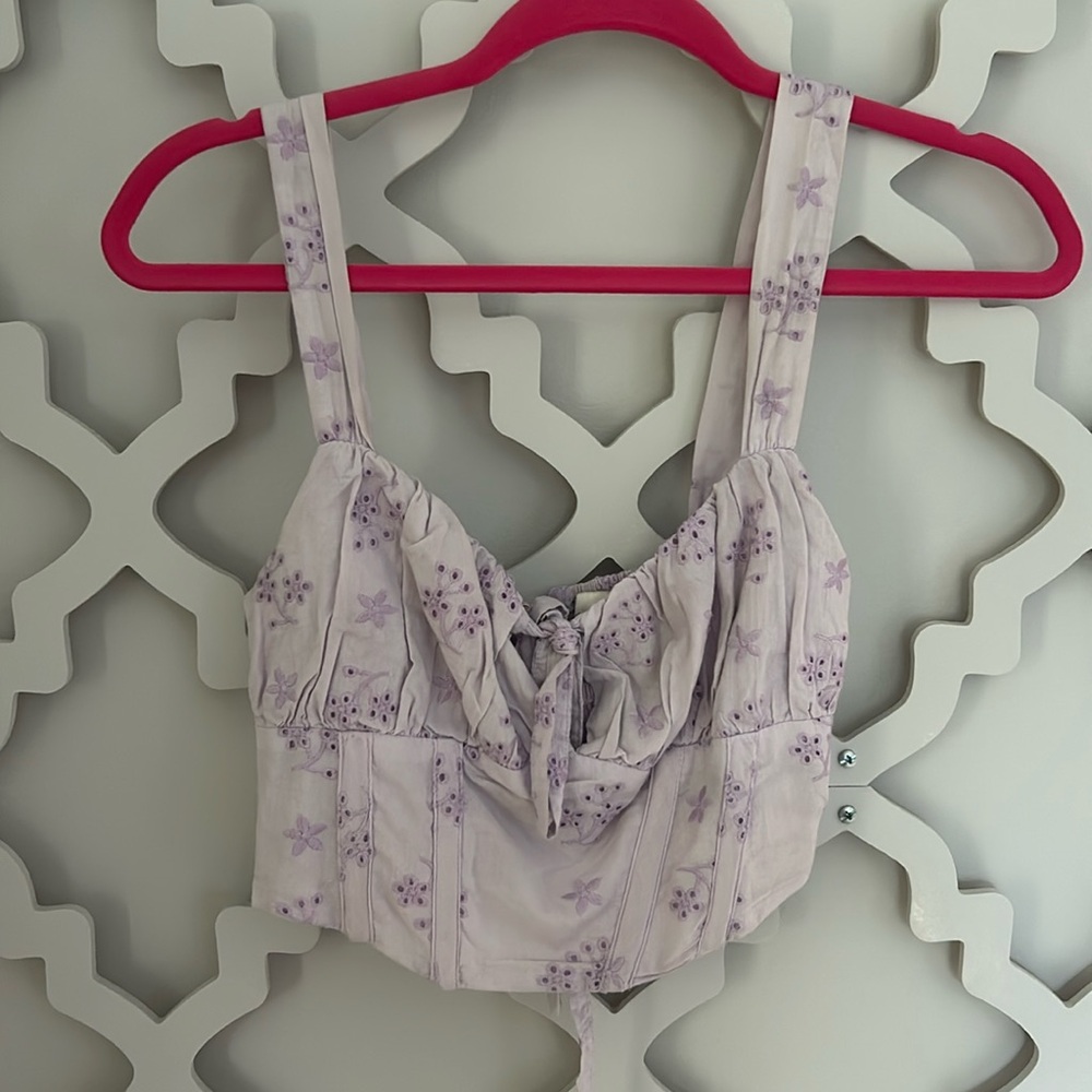 cropped corset top